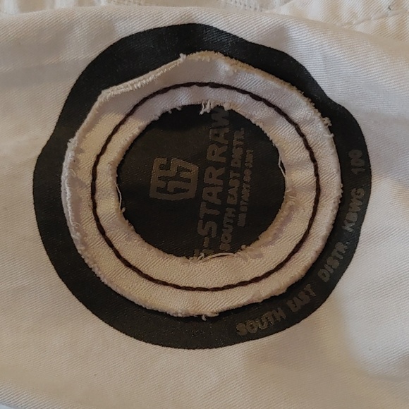 NEW Women's G-Star Raw Originals 3301 White Denim Biker Utility Jacket - Picture 10 of 14